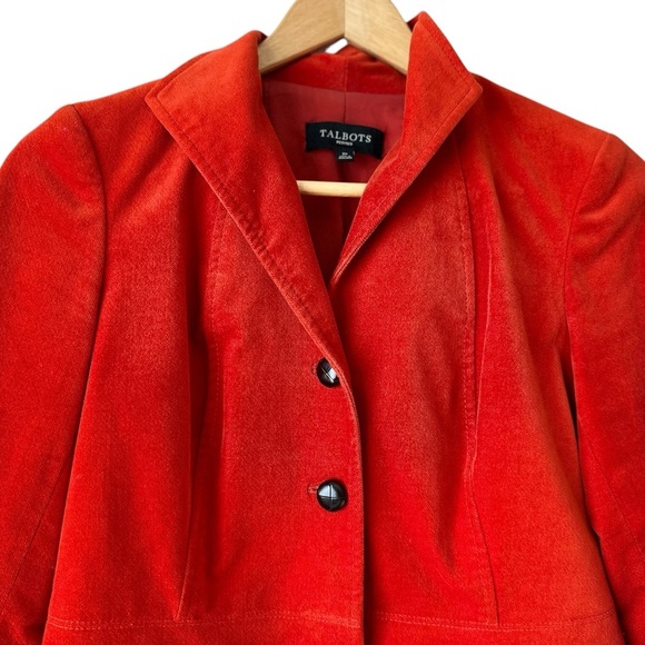 Talbots Peplum Velvet Petite Blazer - Picture 10 of 16